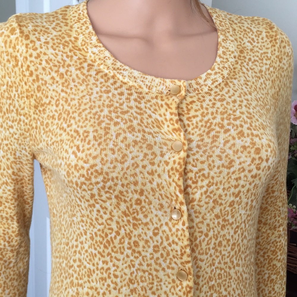 Talbots Yellow Button Down Sweater - image 4